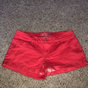 Reddish orangeish shorts